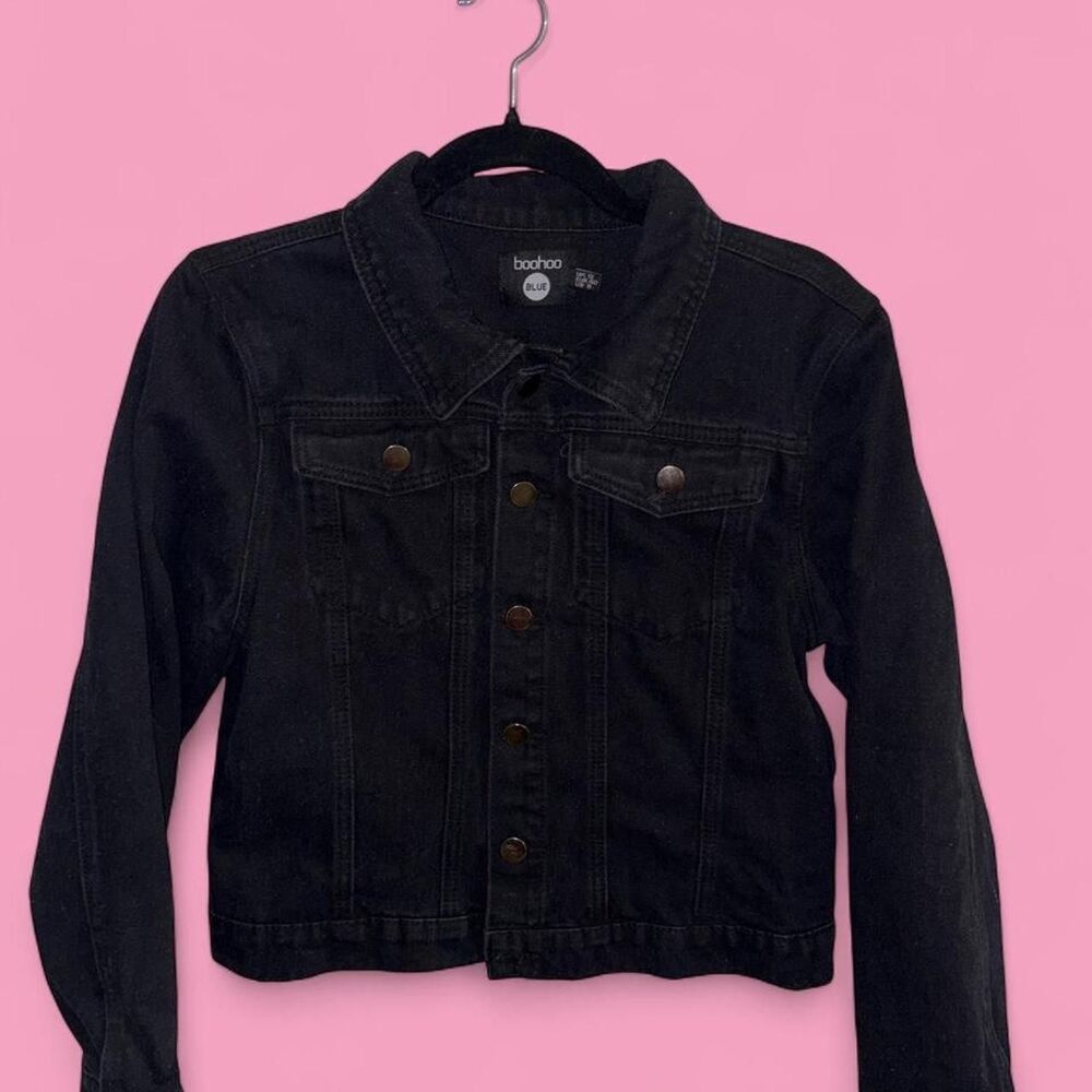 Boohoo Women's Black and Brown Jacket